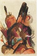 Franz Marc Elephant (mk34) oil painting on canvas